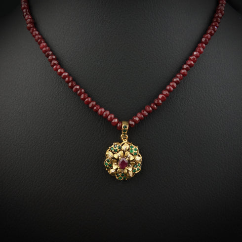 Noble Pearl Silver Necklace-DS 20